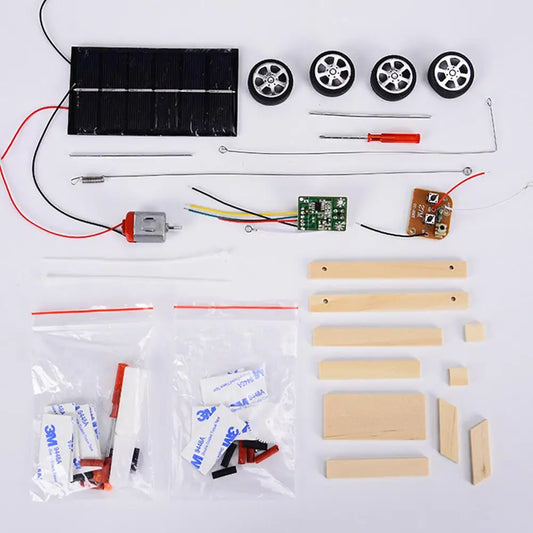 Manual Assemble Solar Electric Vehicle Scientific Experiment DIY